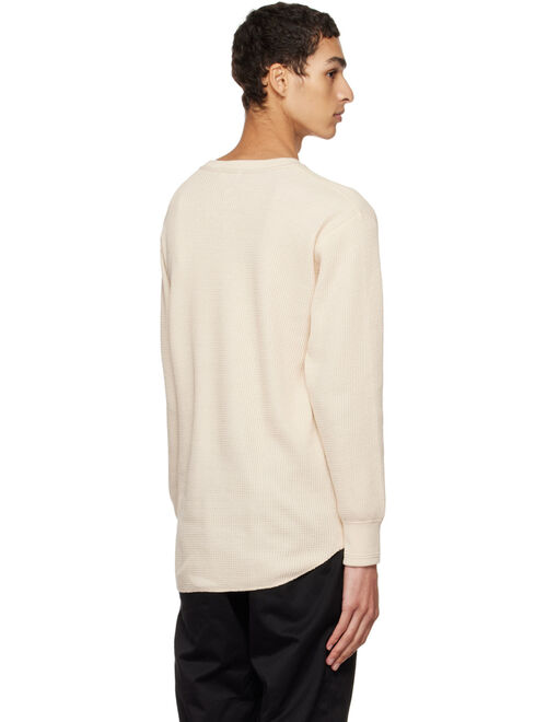 Nanamica Off-White Thermal Long Sleeve T-Shirt