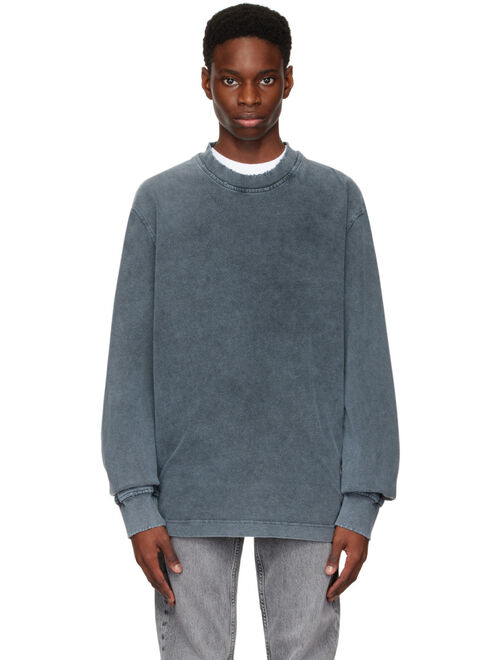 Han Kjobenhavn Gray Distressed Long Sleeve T-Shirt