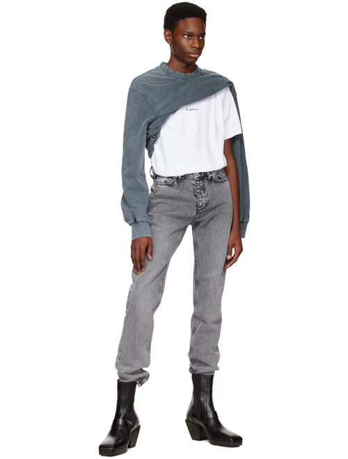 Han Kjobenhavn Gray Distressed Long Sleeve T-Shirt