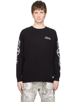 Afield Out Black Chain Long Sleeve T-Shirt