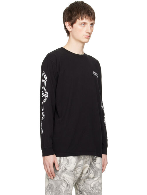 Afield Out Black Chain Long Sleeve T-Shirt