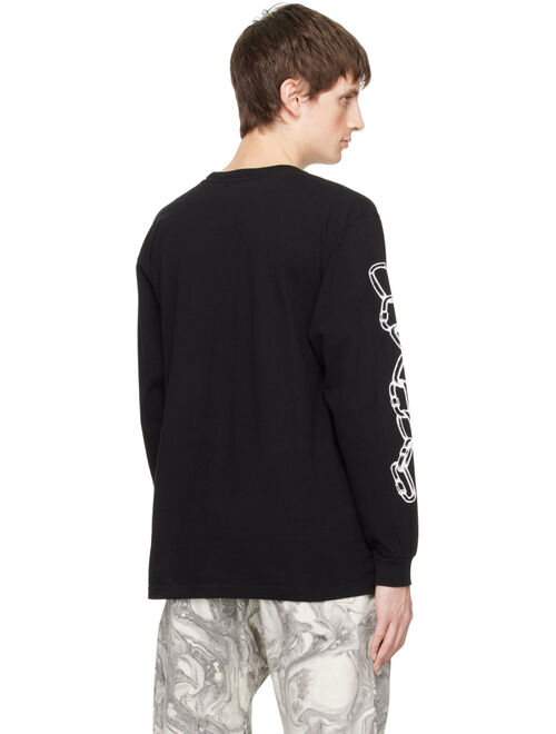 Afield Out Black Chain Long Sleeve T-Shirt