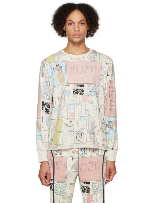 Eckhaus Latta Off-White Lapped Long Sleeve T-Shirt