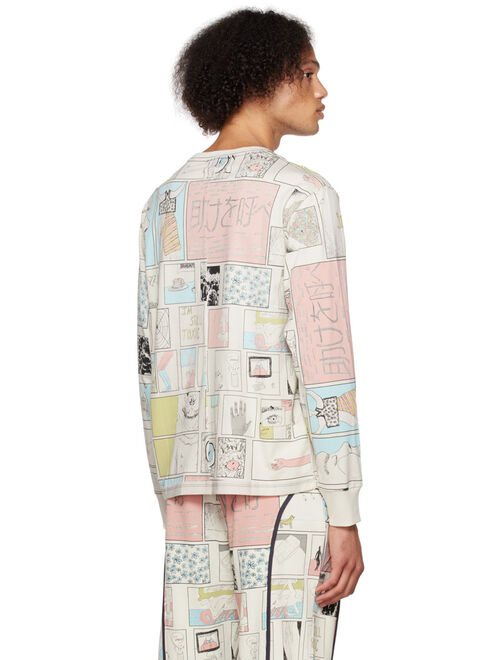 Eckhaus Latta Off-White Lapped Long Sleeve T-Shirt