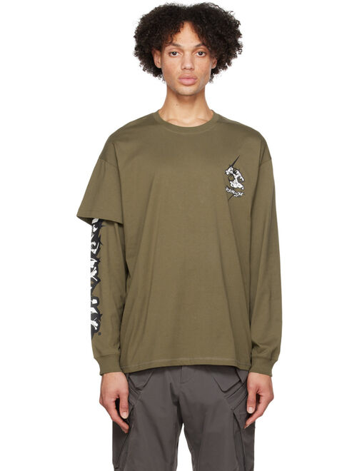 ACRONYM Khaki Layered Long Sleeve T-Shirt