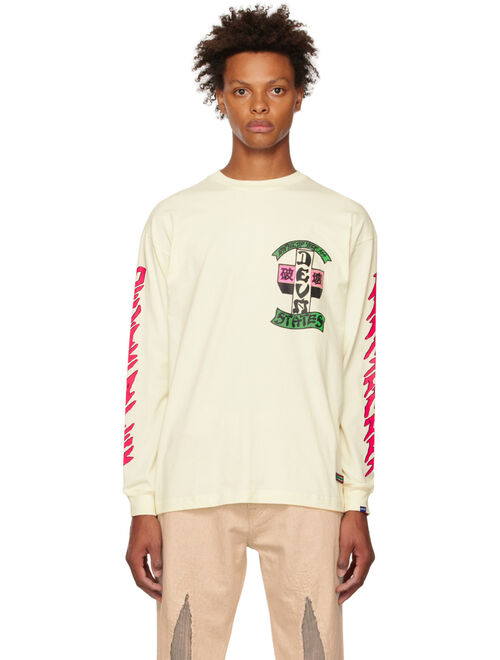 DEVA STATES Off-White Printed Long Sleeve T-Shirt