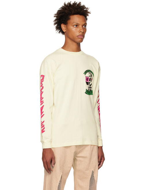 DEVA STATES Off-White Printed Long Sleeve T-Shirt