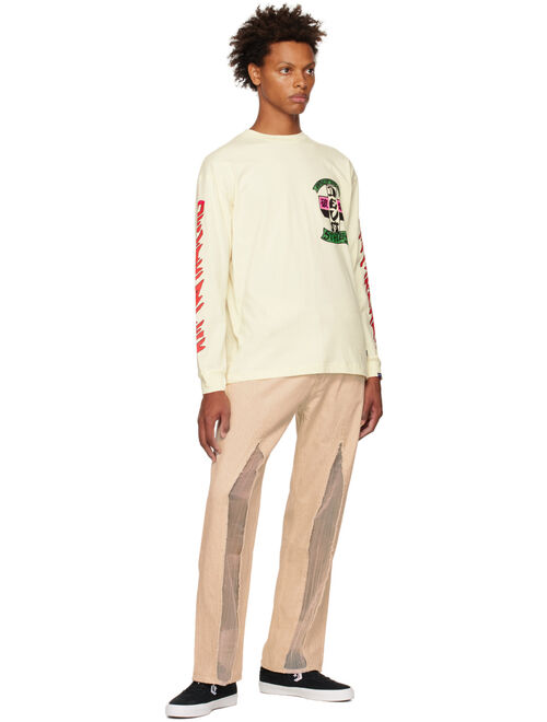 DEVA STATES Off-White Printed Long Sleeve T-Shirt