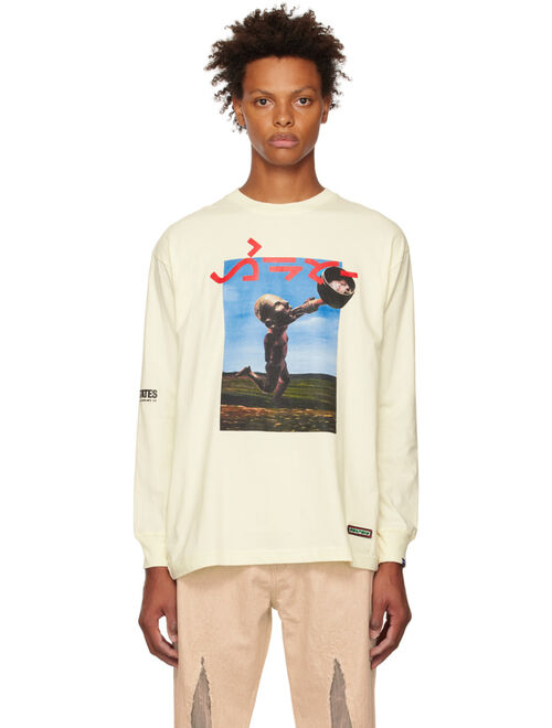 DEVA STATES Off-White Printed Long Sleeve T-Shirt