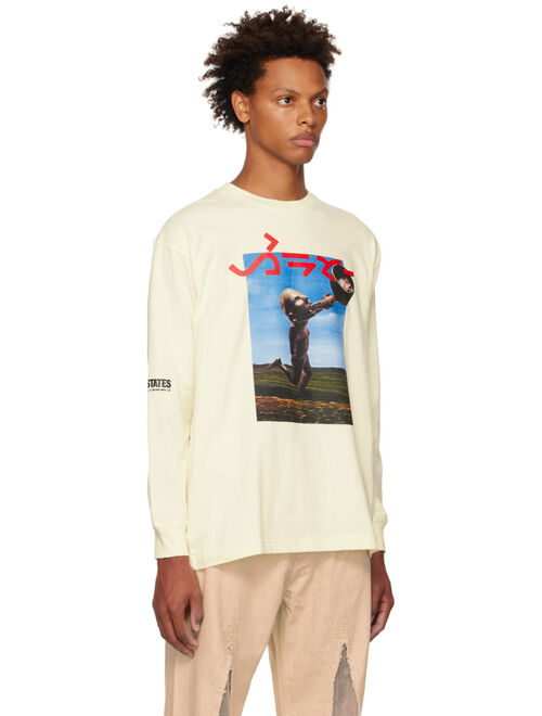 DEVA STATES Off-White Printed Long Sleeve T-Shirt