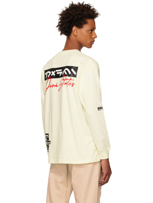 DEVA STATES Off-White Printed Long Sleeve T-Shirt