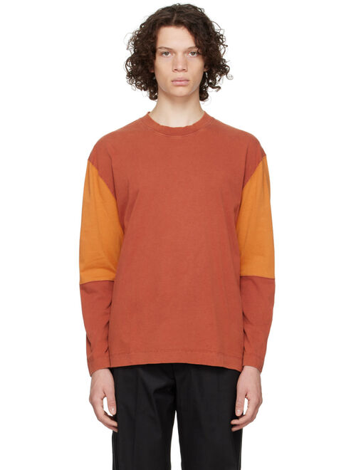 Schnayderman's Orange Oversized Long Sleeve T-Shirt