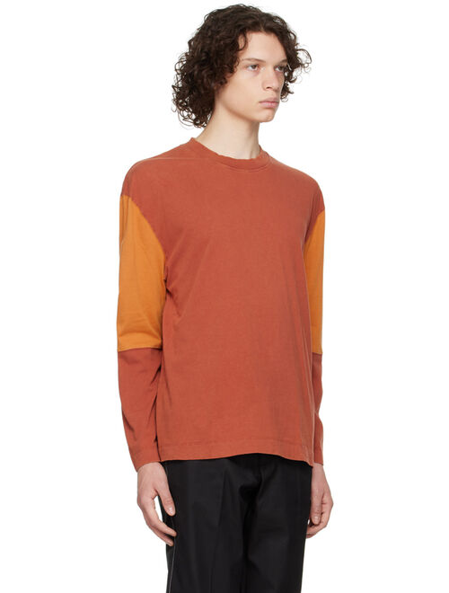 Schnayderman's Orange Oversized Long Sleeve T-Shirt