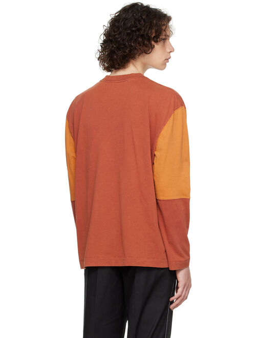 Schnayderman's Orange Oversized Long Sleeve T-Shirt