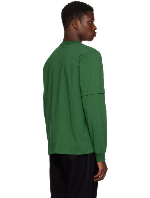 sacai Green Forever Long Sleeve T-Shirt