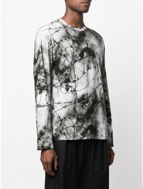 Comme Des Garcons Homme Plus all-over graphic-print T-shirt