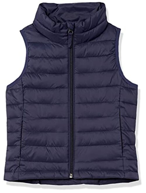 Amazon Essentials Girls and Toddlers' Lightweight Water-Resistant Packable Puffer Vest