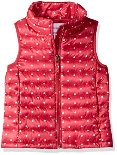 Amazon Essentials Girls and Toddlers' Lightweight Water-Resistant Packable Puffer Vest