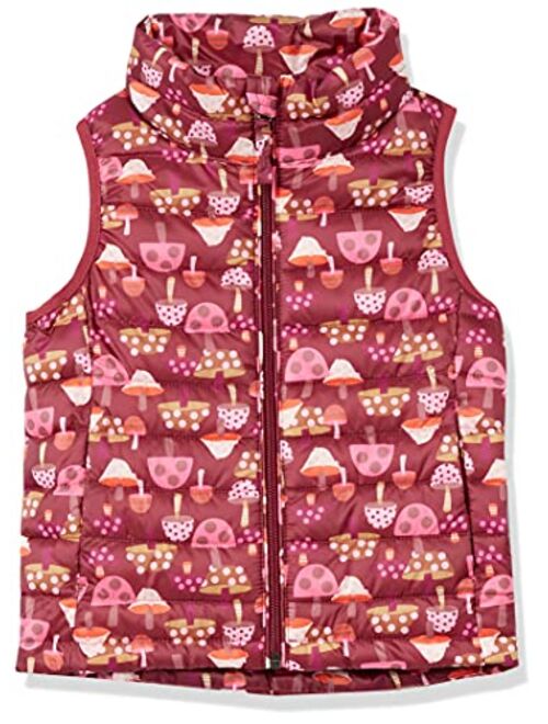 Amazon Essentials Girls and Toddlers' Lightweight Water-Resistant Packable Puffer Vest