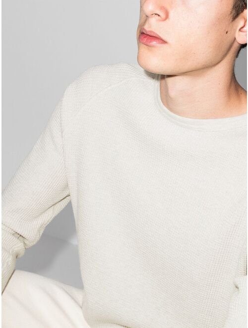 BEAMS PLUS waffle-knit crew-neck jumper