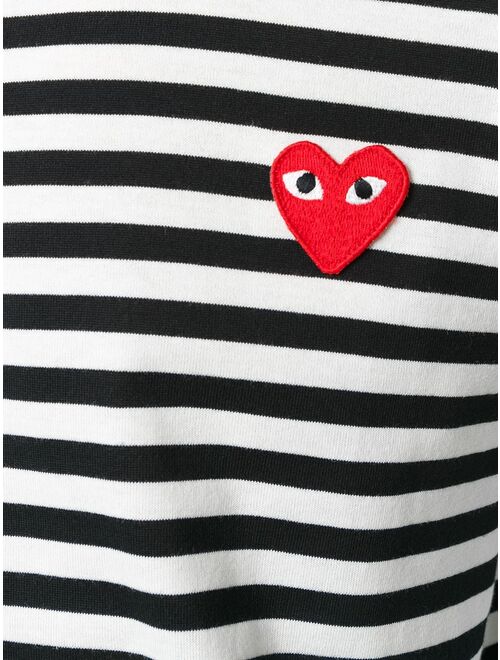 Comme Des Garcons Play striped long-sleeve T-shirt