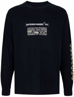 Travis Scott logo long-sleeve T-shirt