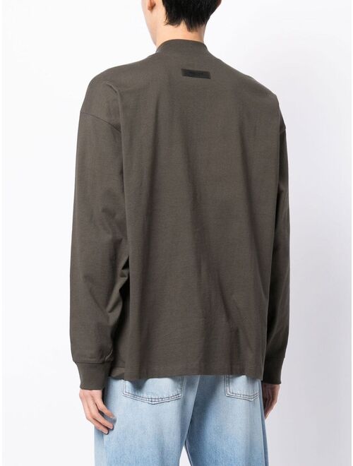 cotton long-sleeve top