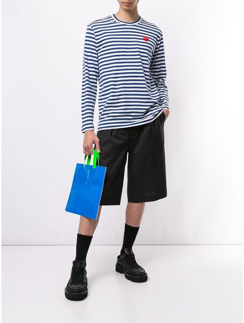 Comme Des Garcons Play striped basic T-shirt