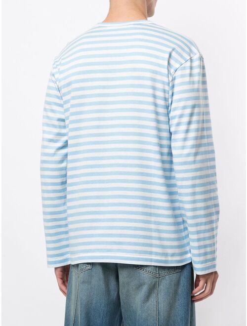 Comme Des Garcons Play striped long sleeve top