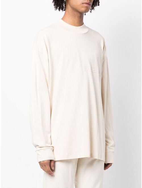 long-sleeve cotton T-shirt