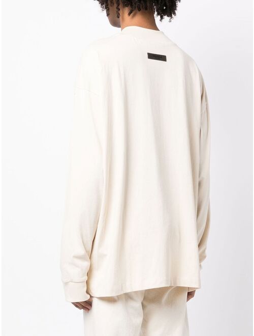 long-sleeve cotton T-shirt