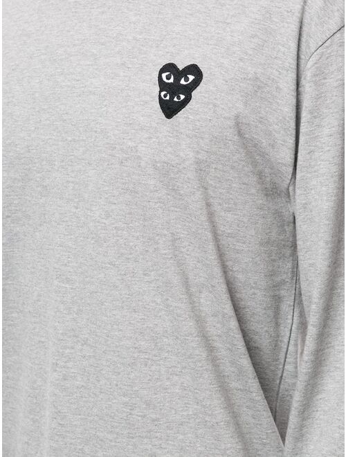 Comme Des Garcons Play logo patch T-shirt