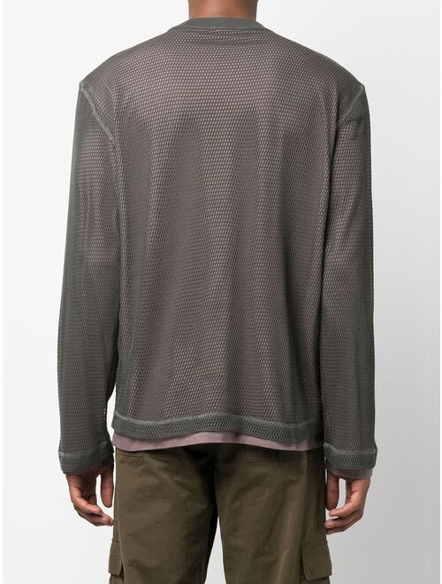 layered-effect long-sleeve T-shirt