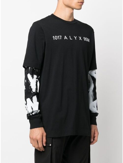 1017 ALYX 9SM layered logo-print T-shirt