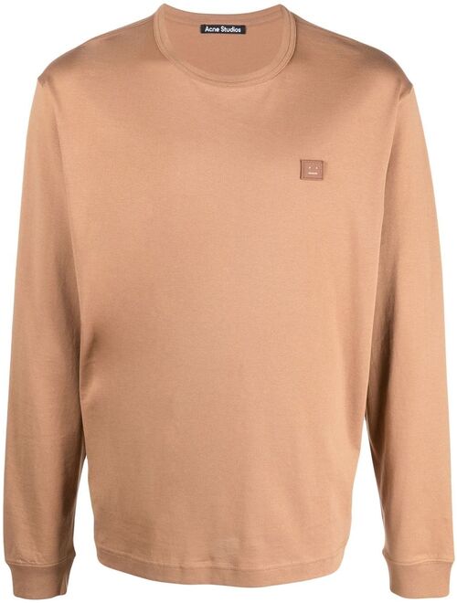 Acne Studios face-patch long-sleeve T-shirt