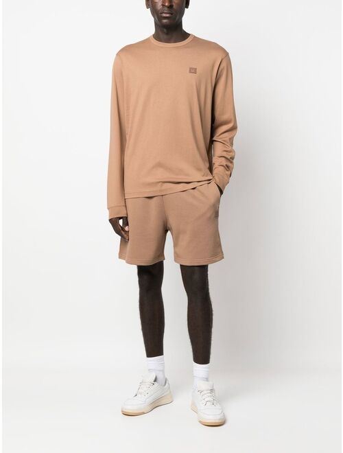 Acne Studios face-patch long-sleeve T-shirt