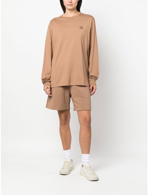 Acne Studios face-patch long-sleeve T-shirt