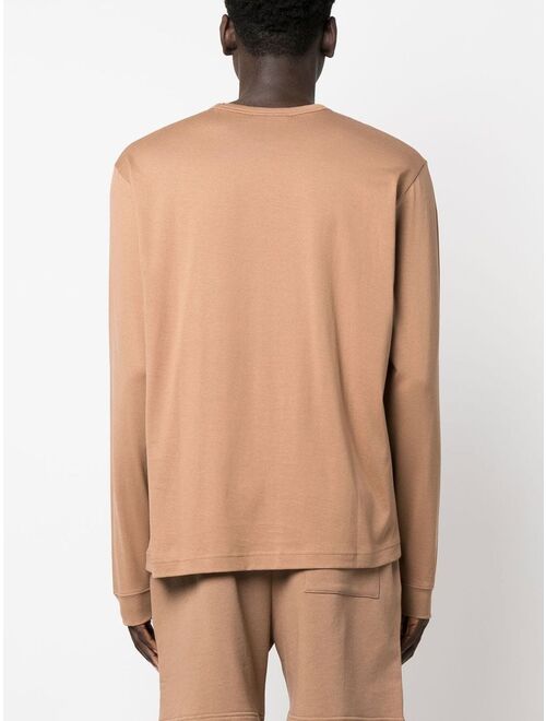 Acne Studios face-patch long-sleeve T-shirt