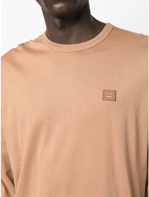 Acne Studios face-patch long-sleeve T-shirt