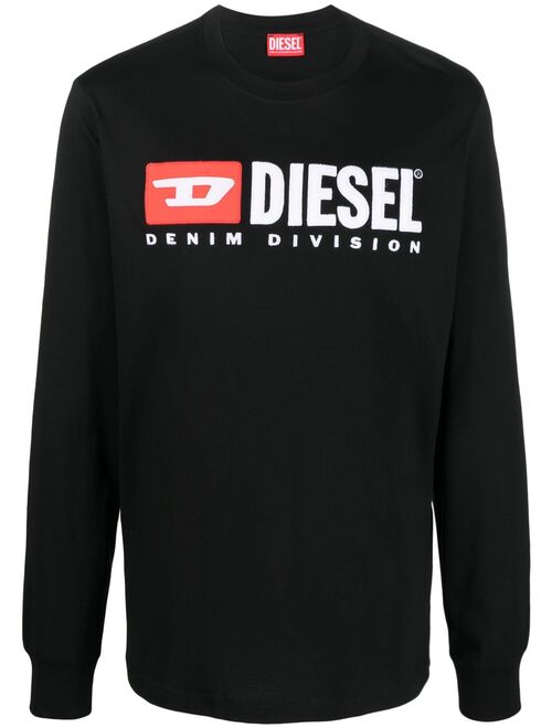 Diesel logo-print long-sleeve T-shirt