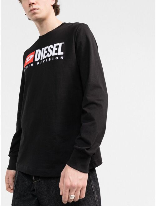 Diesel logo-print long-sleeve T-shirt