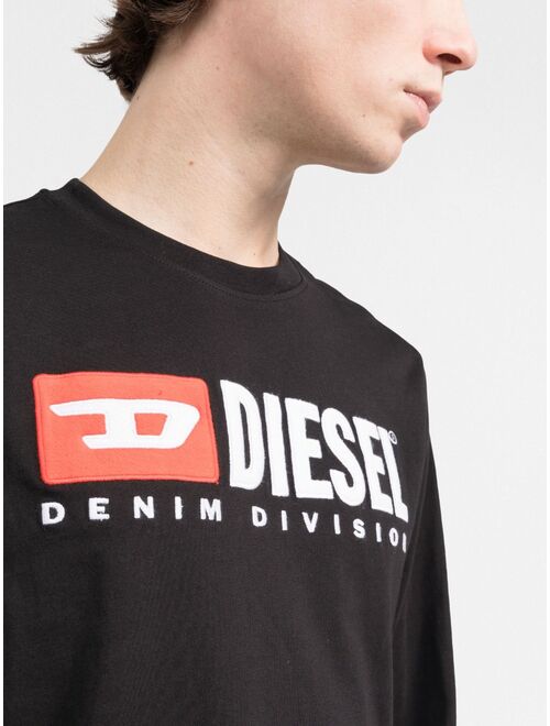 Diesel logo-print long-sleeve T-shirt