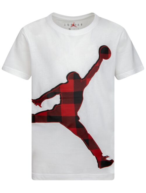 Jordan Big Boys Buffalo Check Jumpman Short Sleeve T-shirt