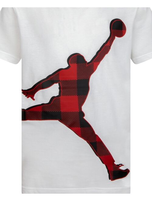 Jordan Big Boys Buffalo Check Jumpman Short Sleeve T-shirt