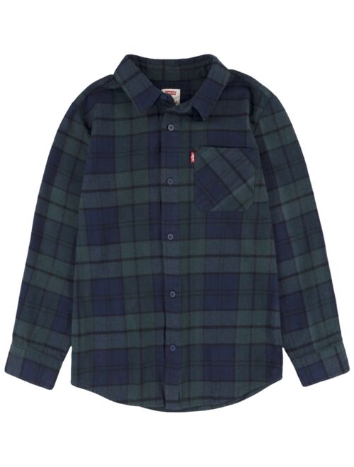 LEVI'S Little Boys Flannel One Pocket Shirt