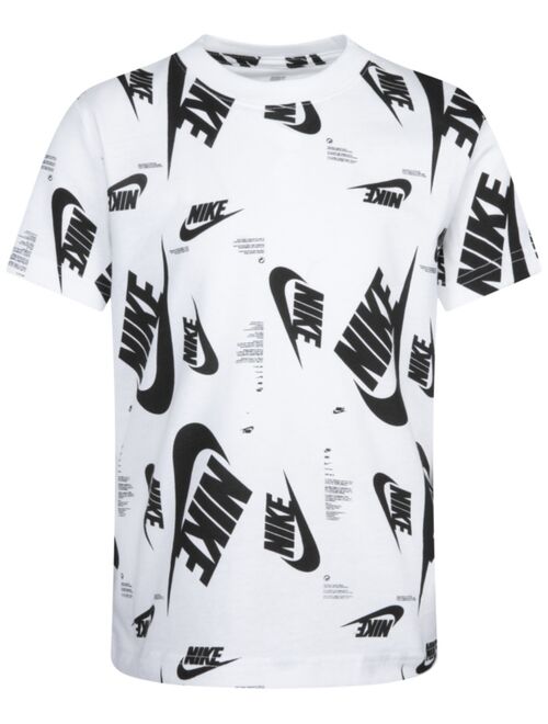 Nike Toddler Boys Short Sleeves Futura Allover Print T-shirt