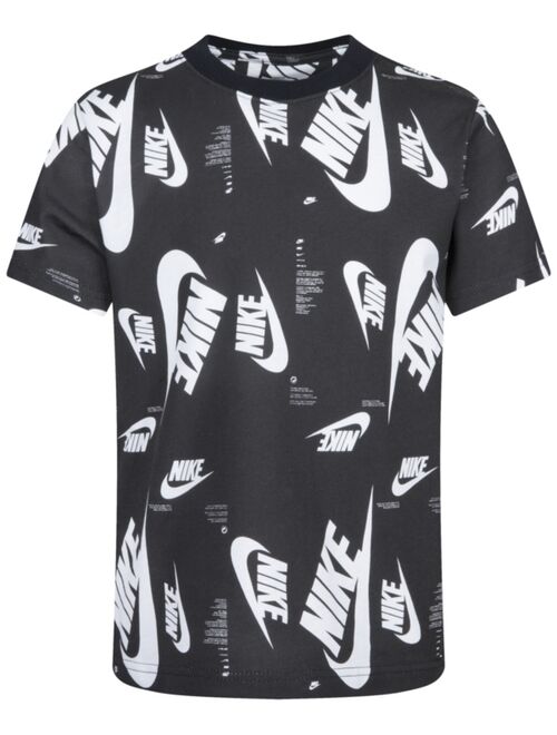 Nike Toddler Boys Short Sleeves Futura Allover Print T-shirt