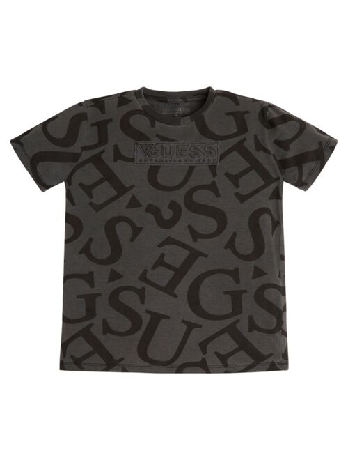 GUESS Big Boys All Over Print Embroidered Graphic T-shirt