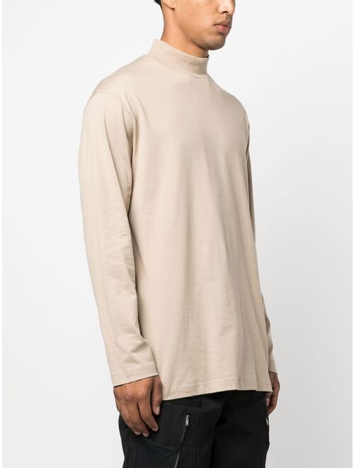 Y-3 mock-neck long-sleeve top