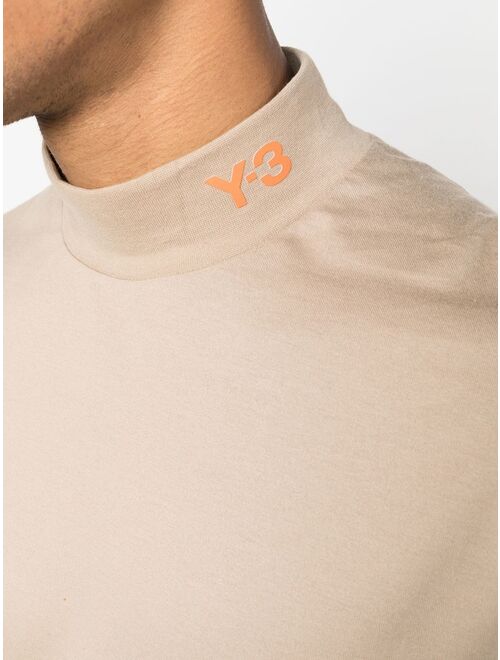 Y-3 mock-neck long-sleeve top